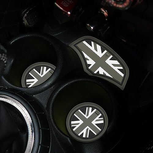 Miniatura 61 de TOMALL Portavasos compatible con Mini Cooper Hatchback F55 F56 de silicona para consola central de automóvil, soporte para portavasos de automóvil