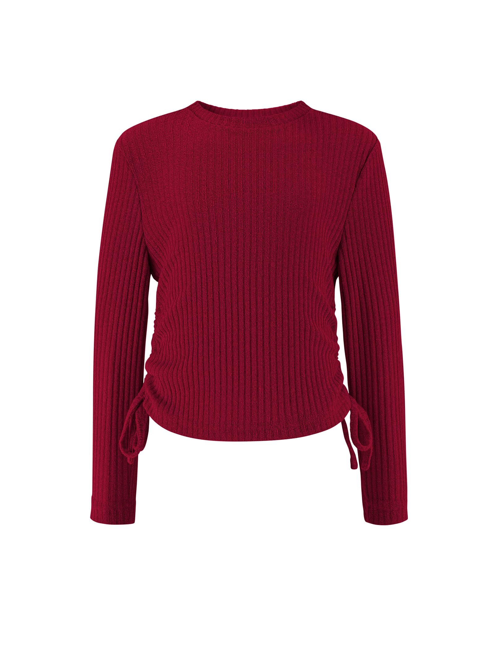 Arshiner Filles Pulls Cordon de Serrage Enfants Slim Manches Longues Col Rond Élégant Loisirs Automne Hiver Pull pour Filles 5-15 Ans