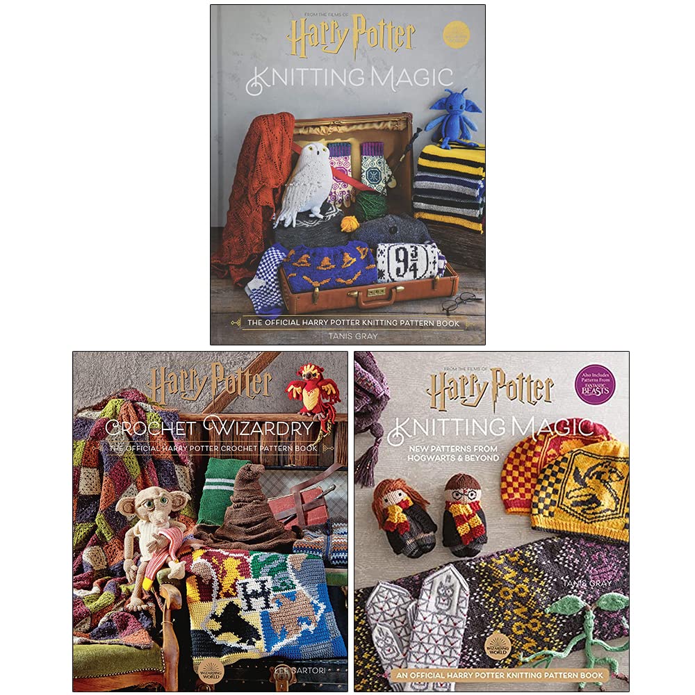 Buy Harry Potter Knitting Magic & Crochet Pattern 3 Books Collection