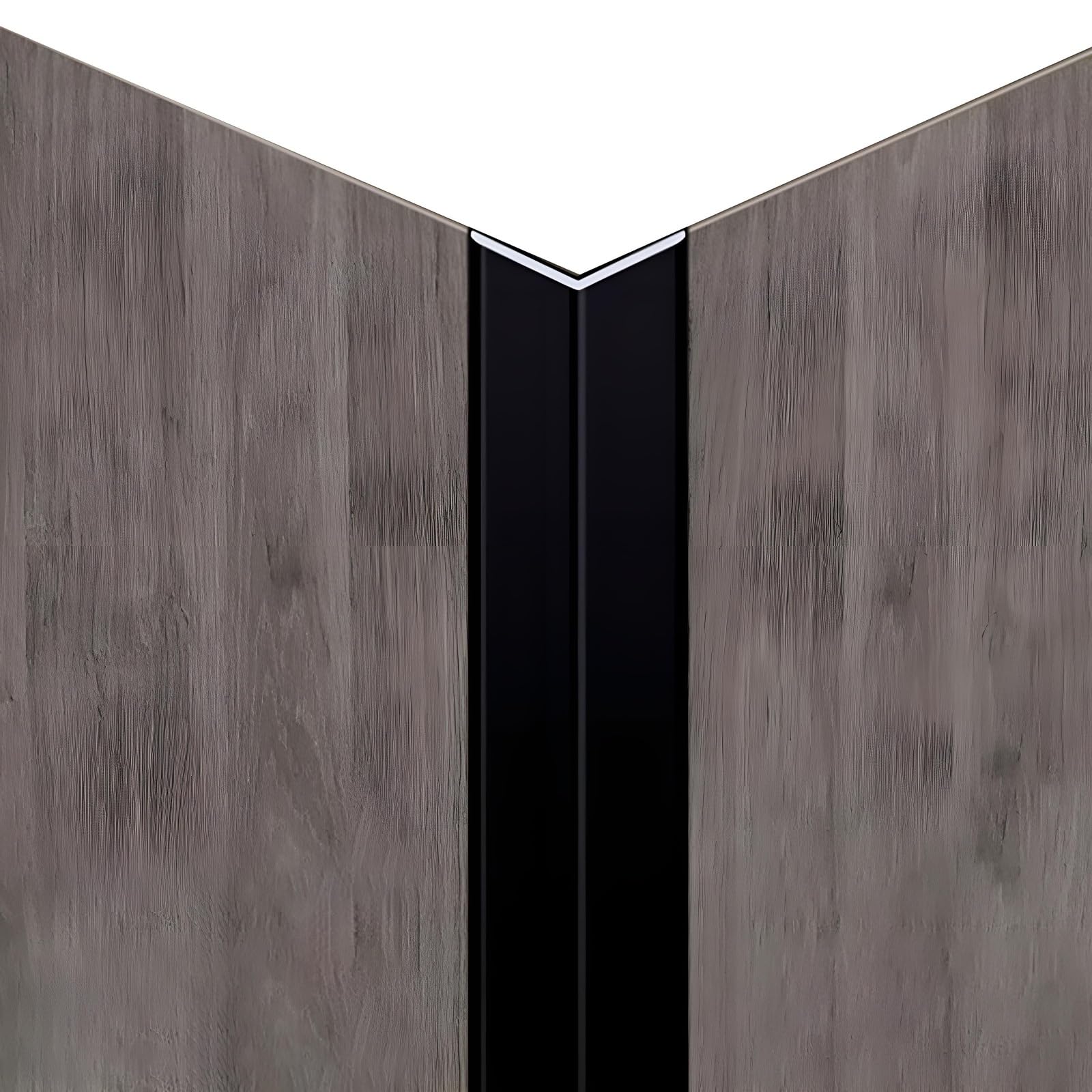Coayuou Wall Trim Aluminium Corner Guards 100cm* 3Pcs Plastic Angle Trim For Homes, Offices & Retail Spaces – Strong, Long-Lasting & Easy To Install Easy DIY Installation(Black,15 * 15mm)