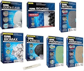 Inland Seas Fluval 106/107 Canister Filter Semi Annual Maintenance Kit Plus Bundle (8 Items)