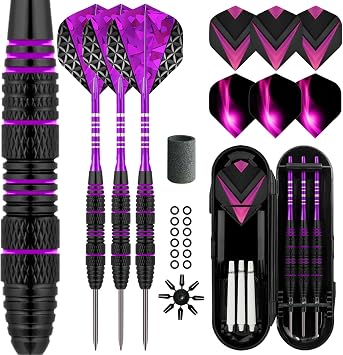 Professional Steel Tip Darts Set 3 Aluminum Dart Shafts Steel Tip Dart Set Professional Darts Steel Tip Set Steel Tip Darts Set Professional Darts