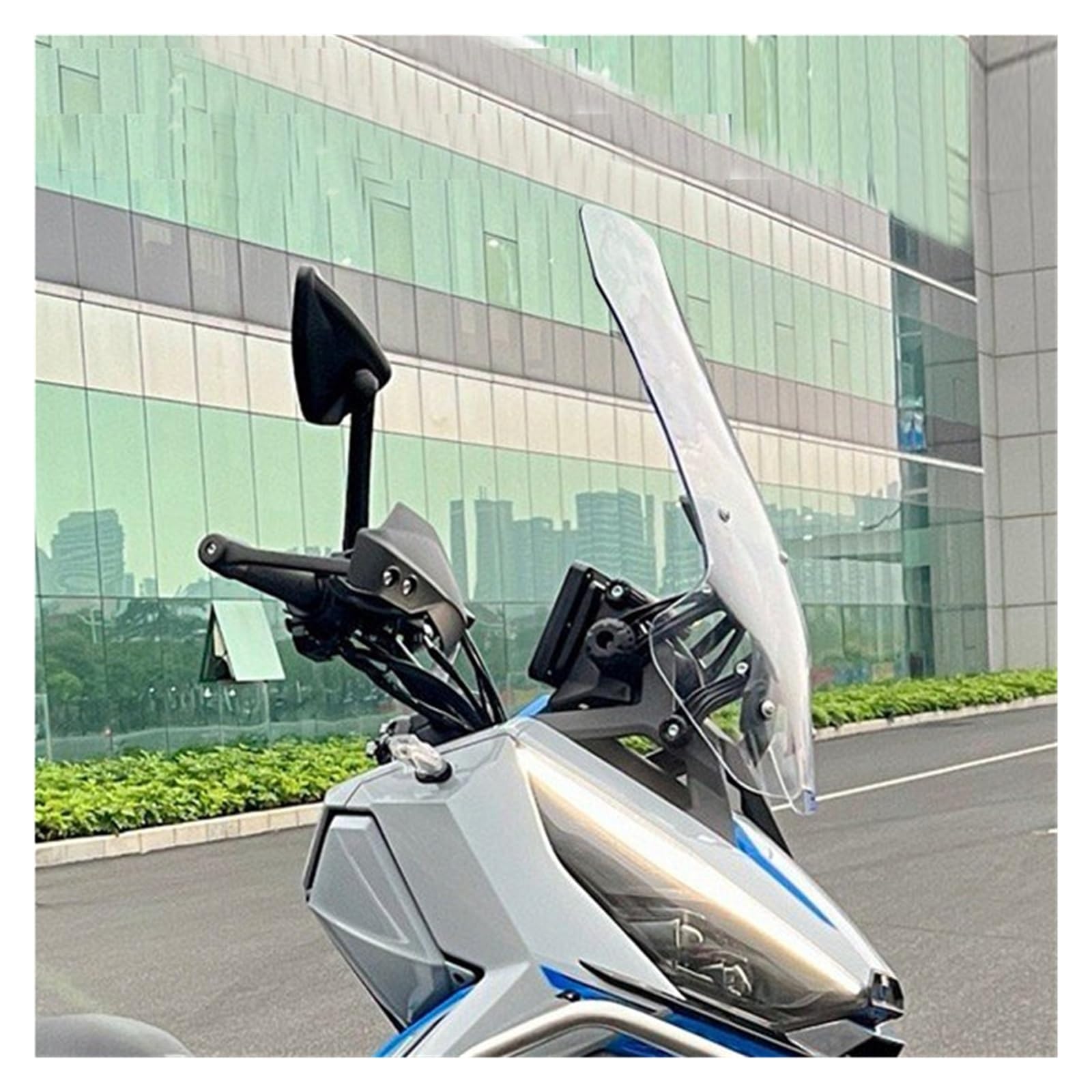 szyba motocyklowa Dla ZONTES 368G 368 G Motocykla Przednia Szyba Ochrona Klatki Piersiowej Wiatroszczelny, Odporny Deszcz Deflektor regulowana przednia szyba(57cm Smoky)