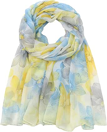 Vimate Lightweight Cotton Voile Scarf for Women – Fashion Head Cover, Hijab, Shawl Wrap (70x35 Inches)
