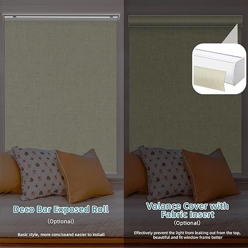 Miniatura 7 de SmartWings Persianas inteligentes motorizadas con control remoto, persiana enrollable opaca automática que funciona con hilo Alexa Homekit Google