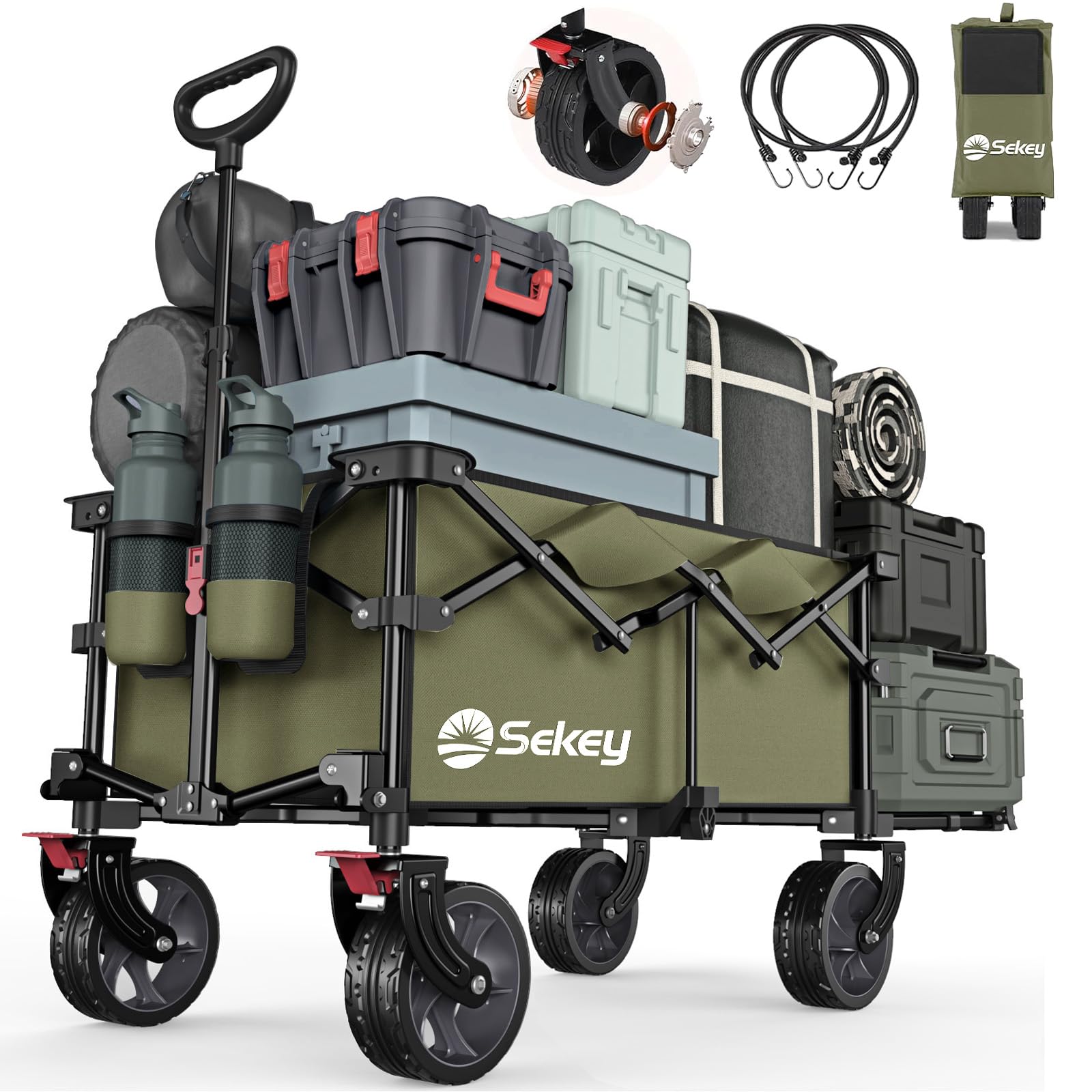 Amazon.co.jp: Sekey 後ろ開け キャリーワゴン 2way 長物対応 大容量