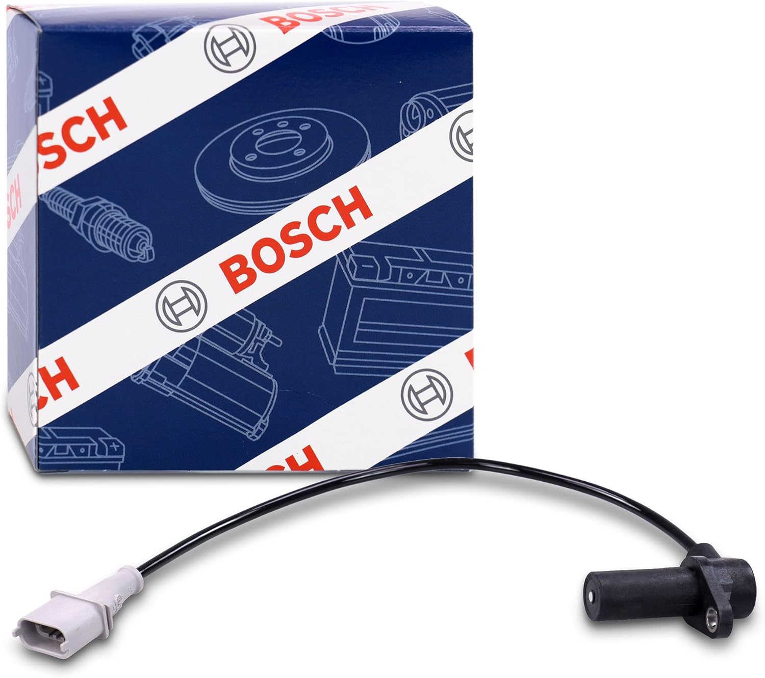 BOSCH 0261210248 Original Equipment Crankshaft Position Sensor - Compatible with Select Porsche 911, Boxster, Cayman