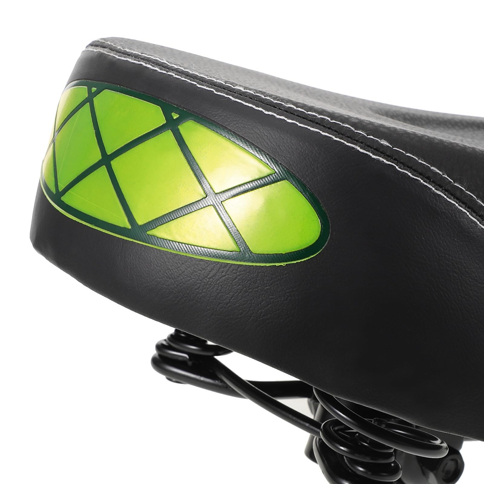 Selle de Vélo Électrique Confortable Noire en Mousse et Cuir PU, Légère et Facile à Monter, Coussin de Selle Surdimensionné pour Longues Balades