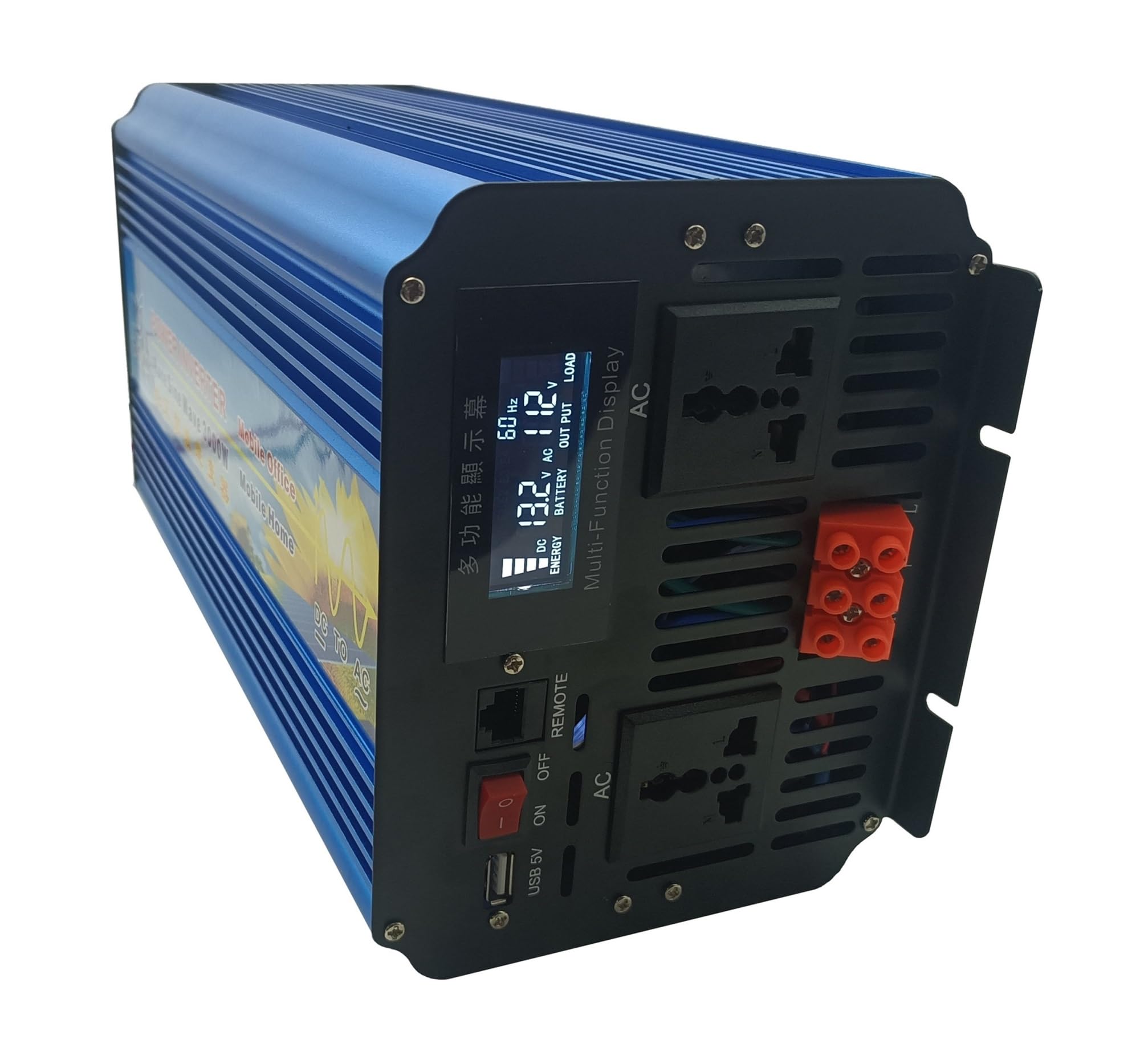 BRODEFUP Inverter 3000W DC 36V to AC 110V 120V 60HZ 6000W(PEAK POWER 6KW 60HZ,24V)
