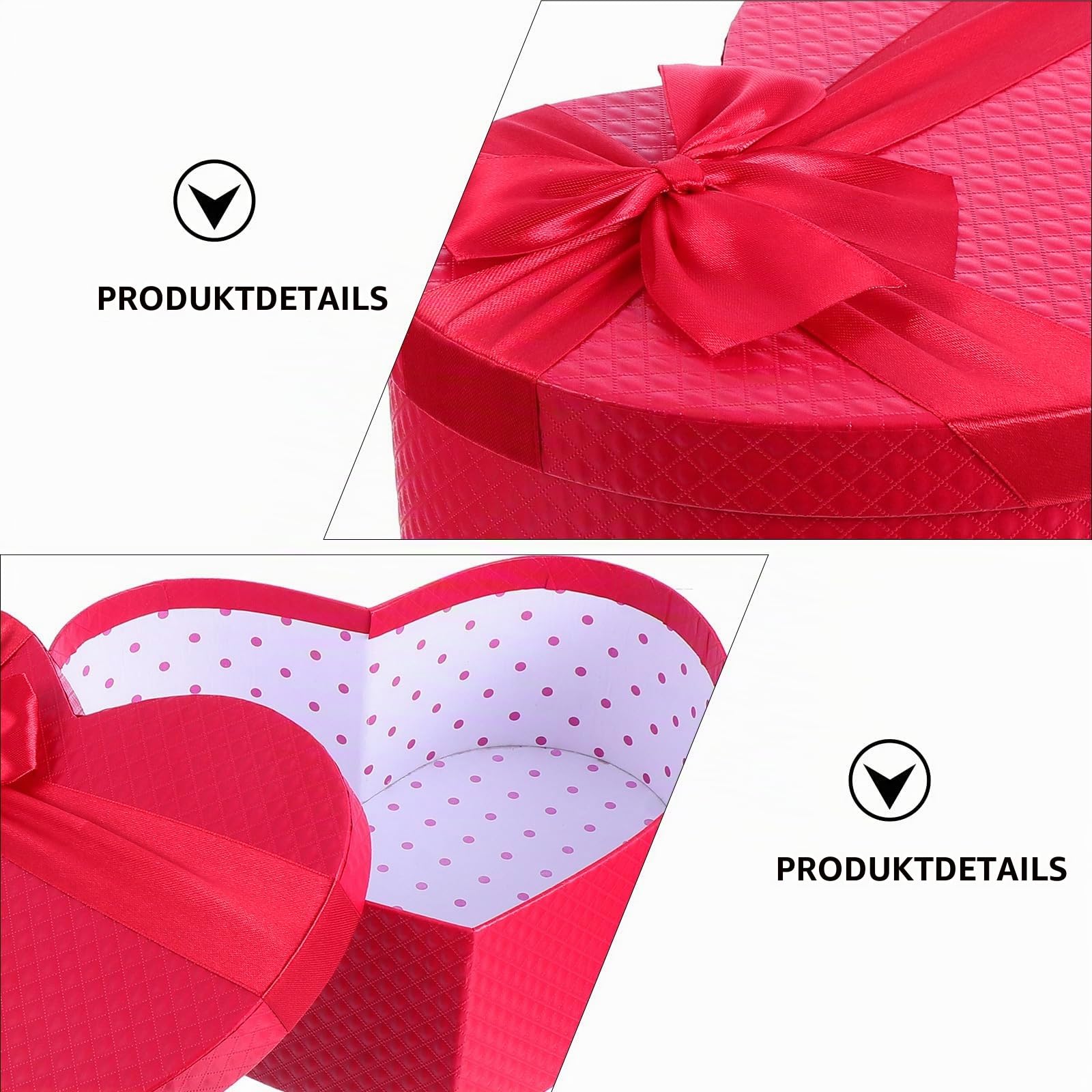 Beaupretty Geschenkbox Herzform 9X7.9X3.5 Zoll Hochzeit Verpackung Box Aufbewahrungsbox Für Brautgeschenke Und Süßigkeiten Hochzeit Dekoration Geburtstag Party