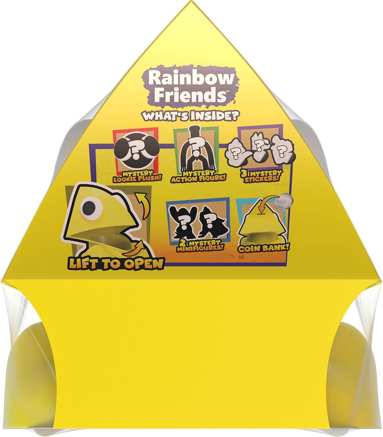 RAINBOW FRIENDS – Collector Bundle – Yellow (Piggy Bank Case w/ 8 Items, Series 1)
