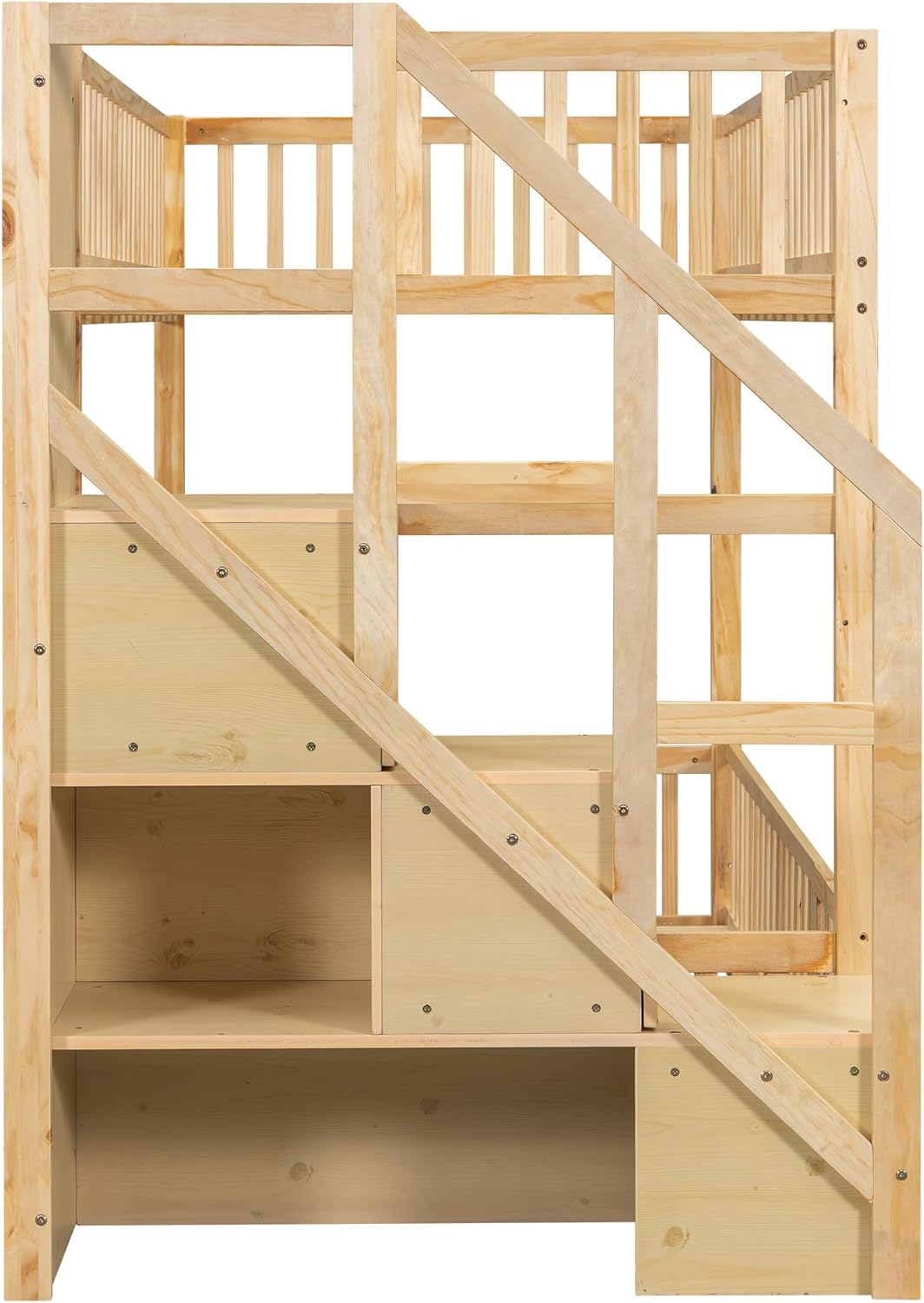 Gambaran jarak dekat tangga storan