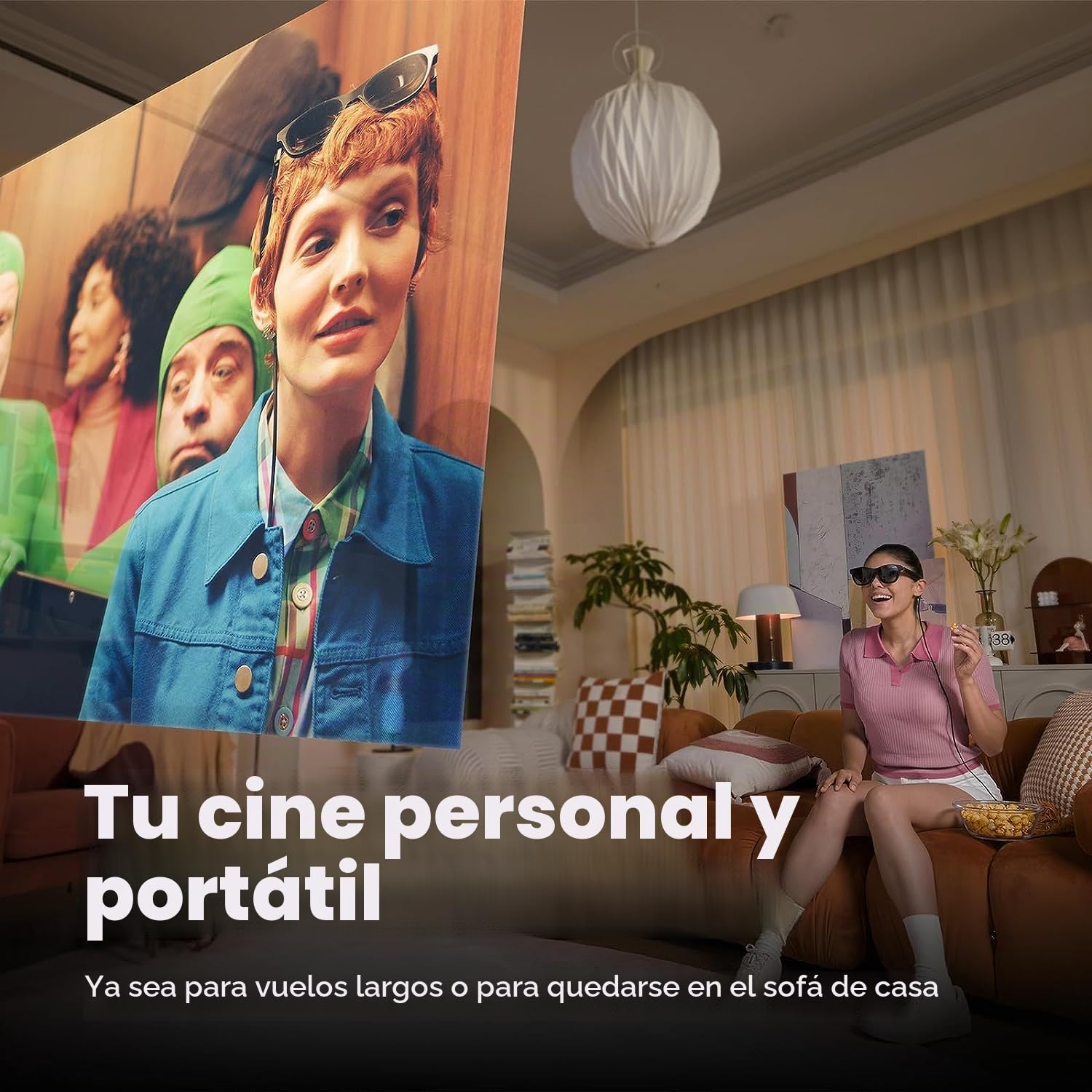 XREAL Beam, Convierte Contenido de Video en Increíbles Imágenes Espaciales en el Aire, con Conexión por Cable a Teléfonos Inteligentes, Consolas de Juego y Computadoras Personales