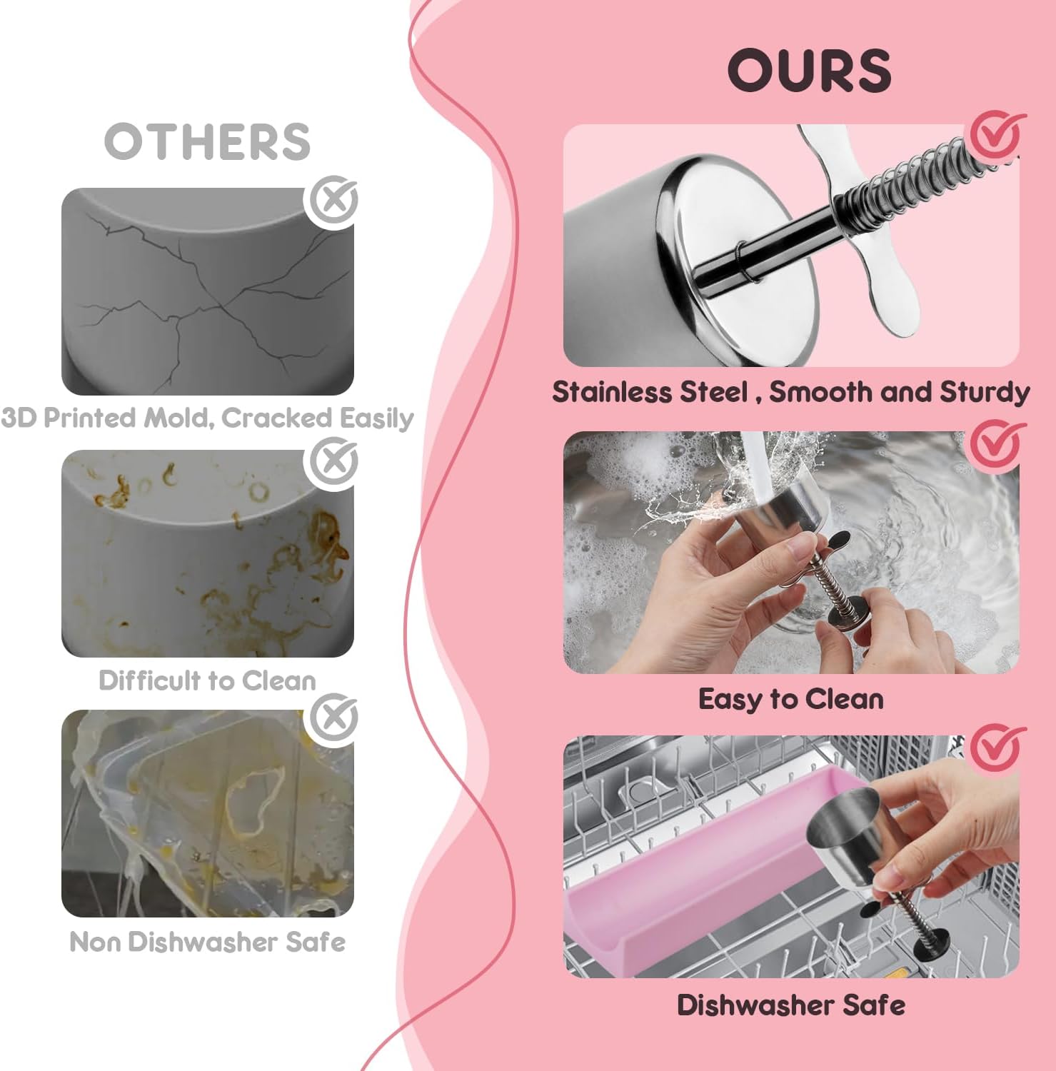 Cake Pop Mold Set with Acrylic Cakepop Stand, Stainless Steel Circle Cake Pop Cutter, 9 Inch Silicone Tray, 100 Pcs Sticks, 100 Pcs Clear Wrappers, 100Pcs Gold Twist Ties for Home Baking Parties
