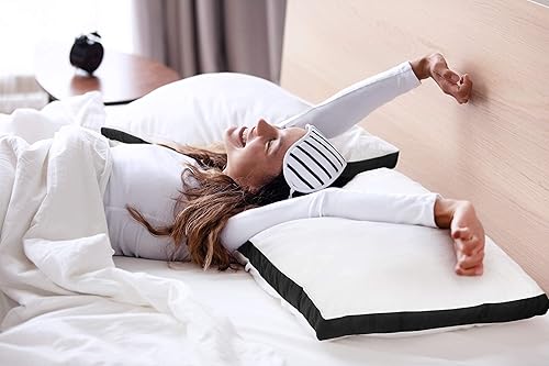 Miniatura 7 de Utopia Bedding - Juego de 2 almohadas para dormir tamaño king (color negro), diseño con calidad de hotel, refrescante y reforzado para dormir