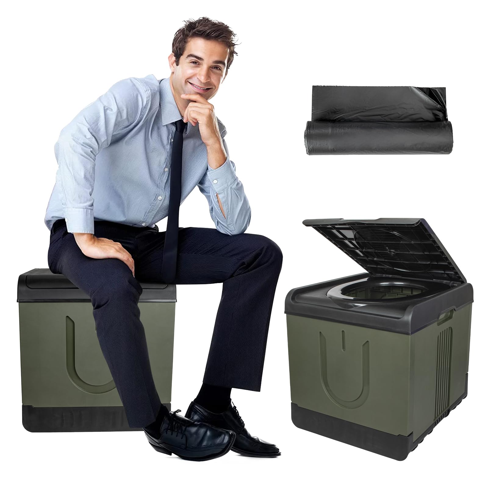 Amazon.co.jp: YOKITOMO 簡易トイレ 大サイズ 災害用 ポータブルトイレ