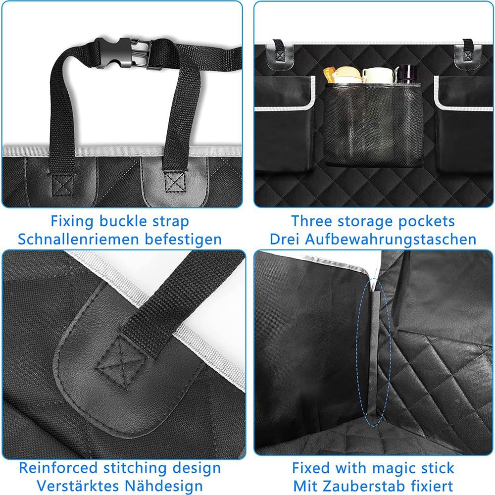 Protezione Bagagliaio Auto, per Audi Q3 Sportback 2019-2024 Telo Bagagliaio Auto Cani Impermeabile Antiscivolo e Resistente