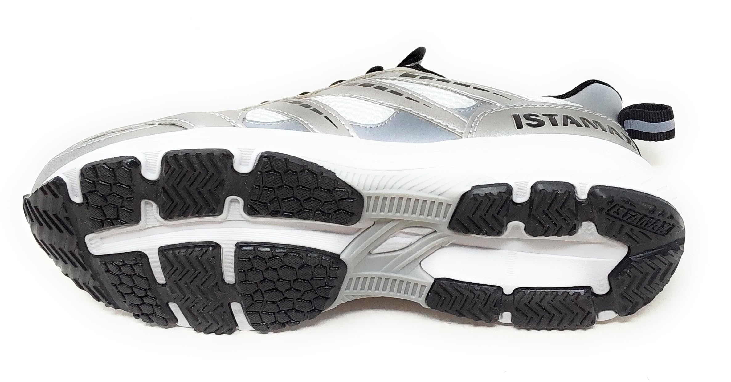 Scarpe Sportive Donna Antipronazione e Antitorsione,Bianco Argento,ModelloIMAA3913, Suola con Doppia Densità
