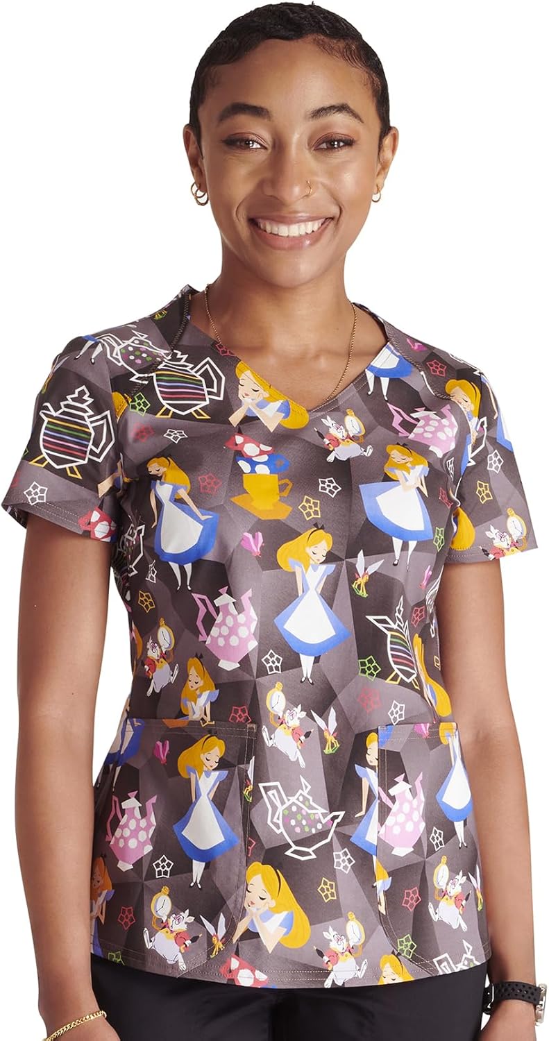 Tooniforms Nurse Gifts Women Scrubs Top V-Neck TF756