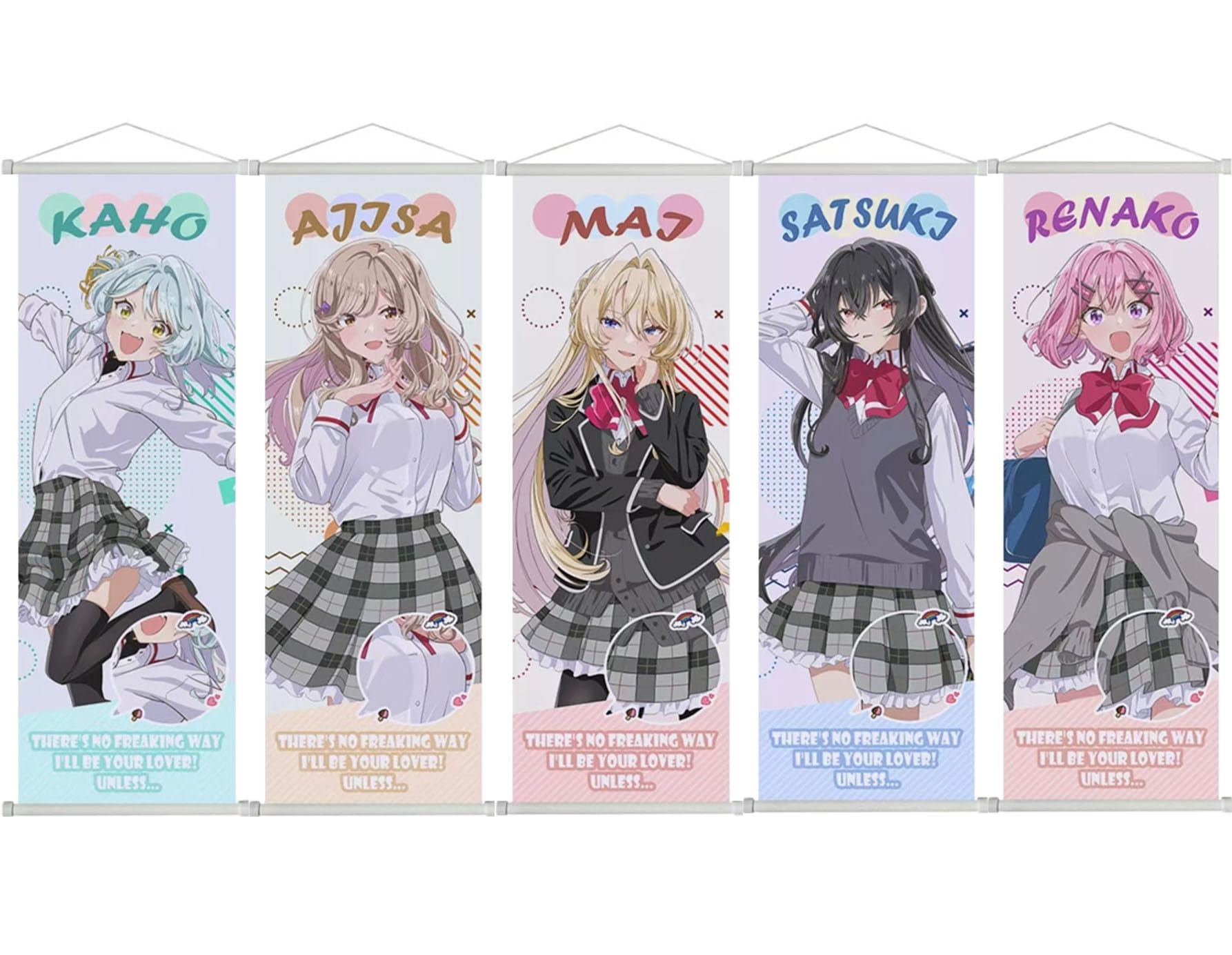 Amazon.co.jp: わたなれ タペストリー 掛け絵 王塚真唯 琴紗月 瀬名