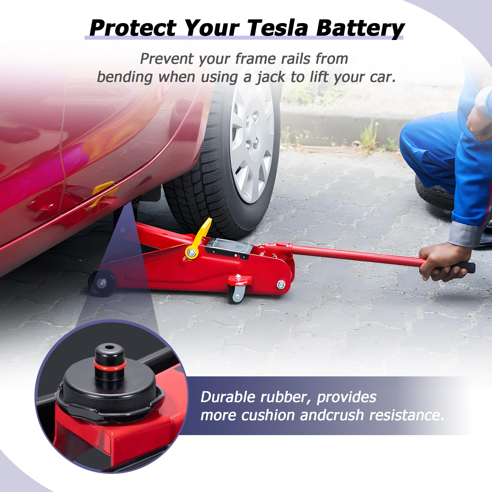 Cuscinetti Per Cric BGS - Per Tesla Model 3, S, X, Y | 4 Pezzi | Sollevamento Sicuro - Foto 9