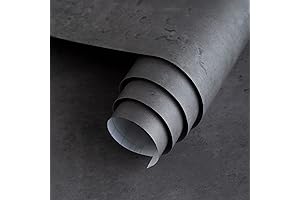 16"×354" Dark Grey Concrete Wallpaper Peel and Stick