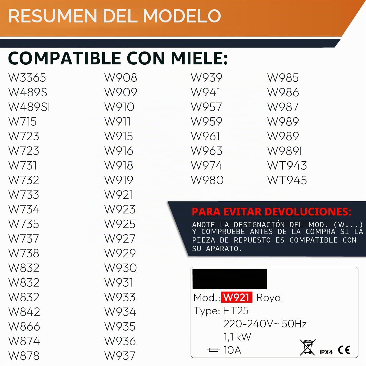 Kenekos - Manguera de entrada Aquastop de 2,2 m BITRON tipo 84 adecuada para lavadora Miele 4622714/4061335, 3/4 pulgada WPS, manguera de entrada de seguridad con conexión eléctrica