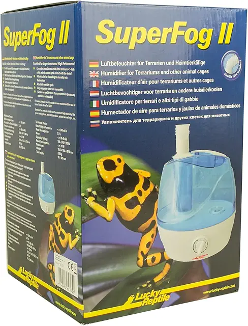 Lucky Reptile Super Fog II Luftbefeuchter für Terrarien - Leistungsstarker Nebler
