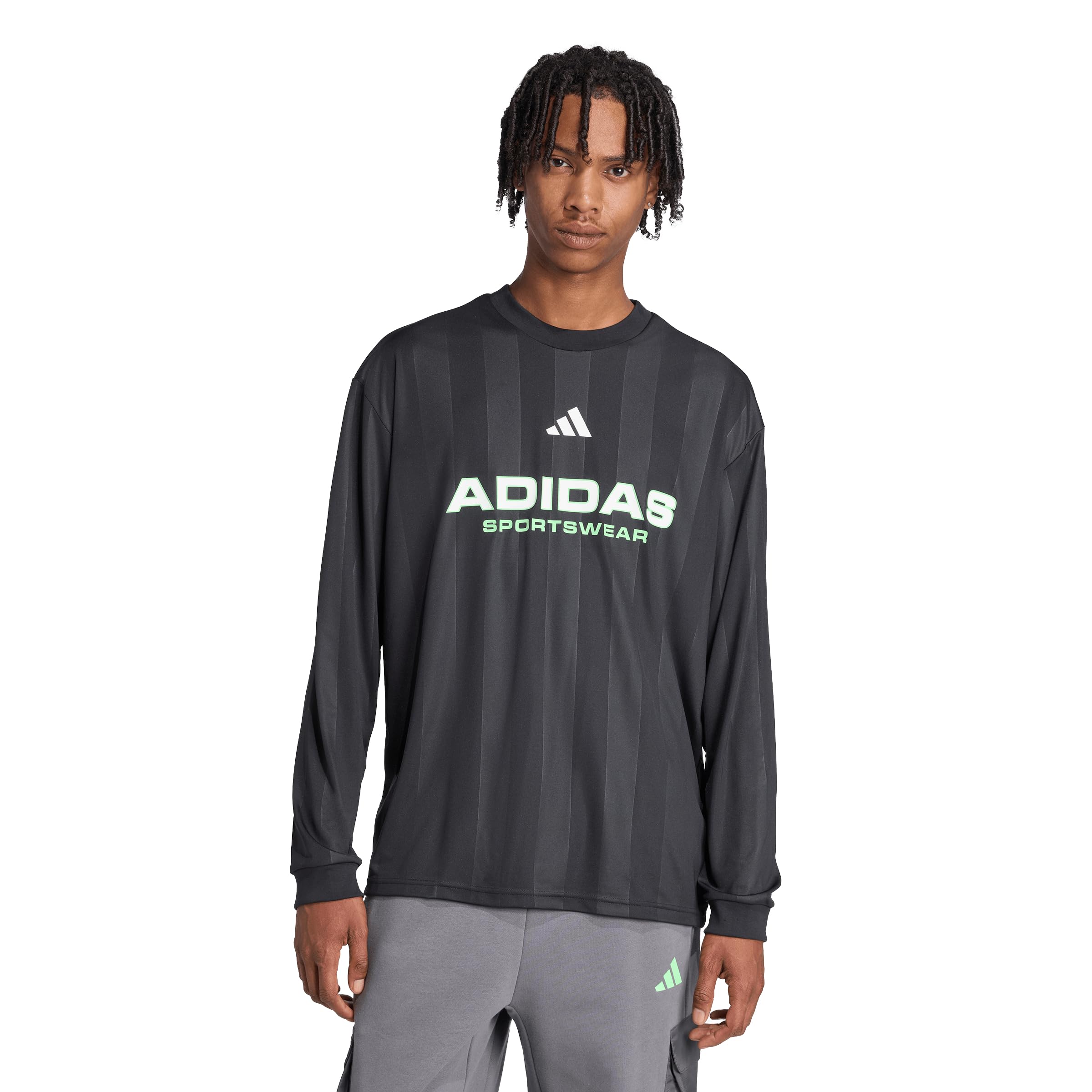 ★★Adairs★★ Tiro long sleeve jacquard jersey black IX1336 adidas Men's House of Tiro Long Sleeve Jacquard Jersey