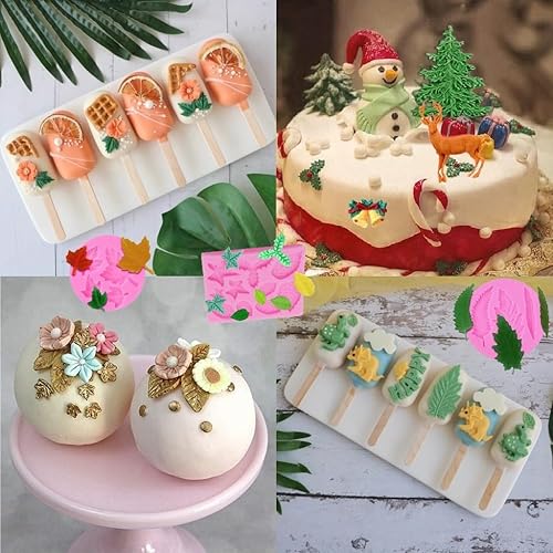 Miniatura 8 de Moldes barrocos para fondant, bordes de desplazamiento, de silicona, para encintar, pasta de goma, dulces, chocolates, para decoración de pasteles,