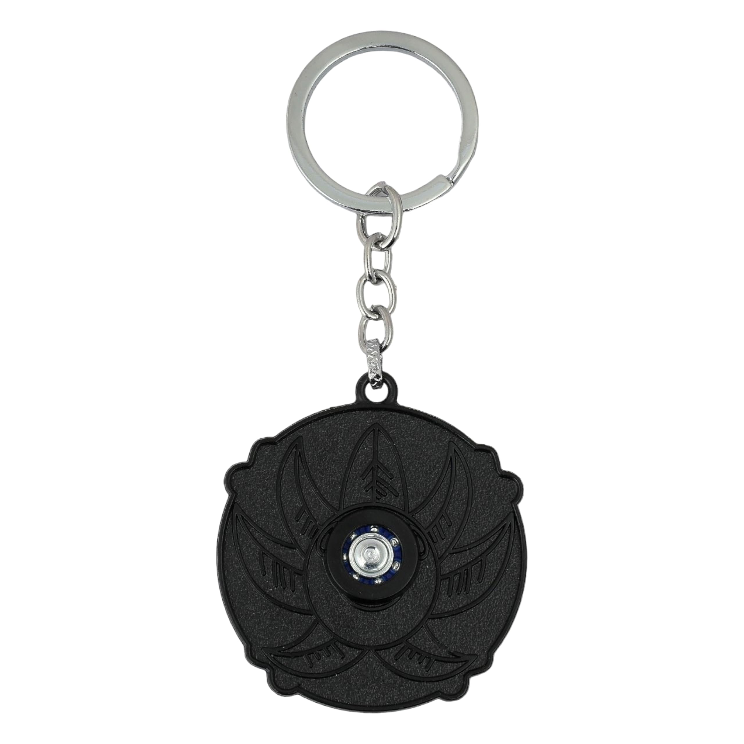 Daiyamondo Anime Silver Rotating Spinning Metal Keychain | Perfect for Anime Lovers | Key Ring for Cars and Bikes | Keychain for Boys (Edward) 2