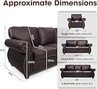 Vista 2 de Juegos de muebles para sala de estar Couchus, juegos de sofás y sofás para sala de estar, sofás de estilo vintage de mediados de siglo con diseño