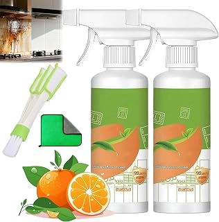 Electrolyzed Ion Kitchen Cleaner, 2026 Upgraded Natural Enzyme Cleaner Spray, Clean Up Kitchen Oil Stains, Multi-Purpose Grime Remover for Hold, Oven, Stove, Range Hood (2PC)