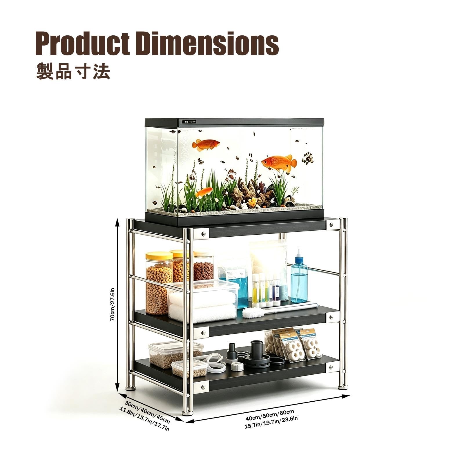Soporte para Pecera, Mueble para Acuario, Soporta de 150 Kg