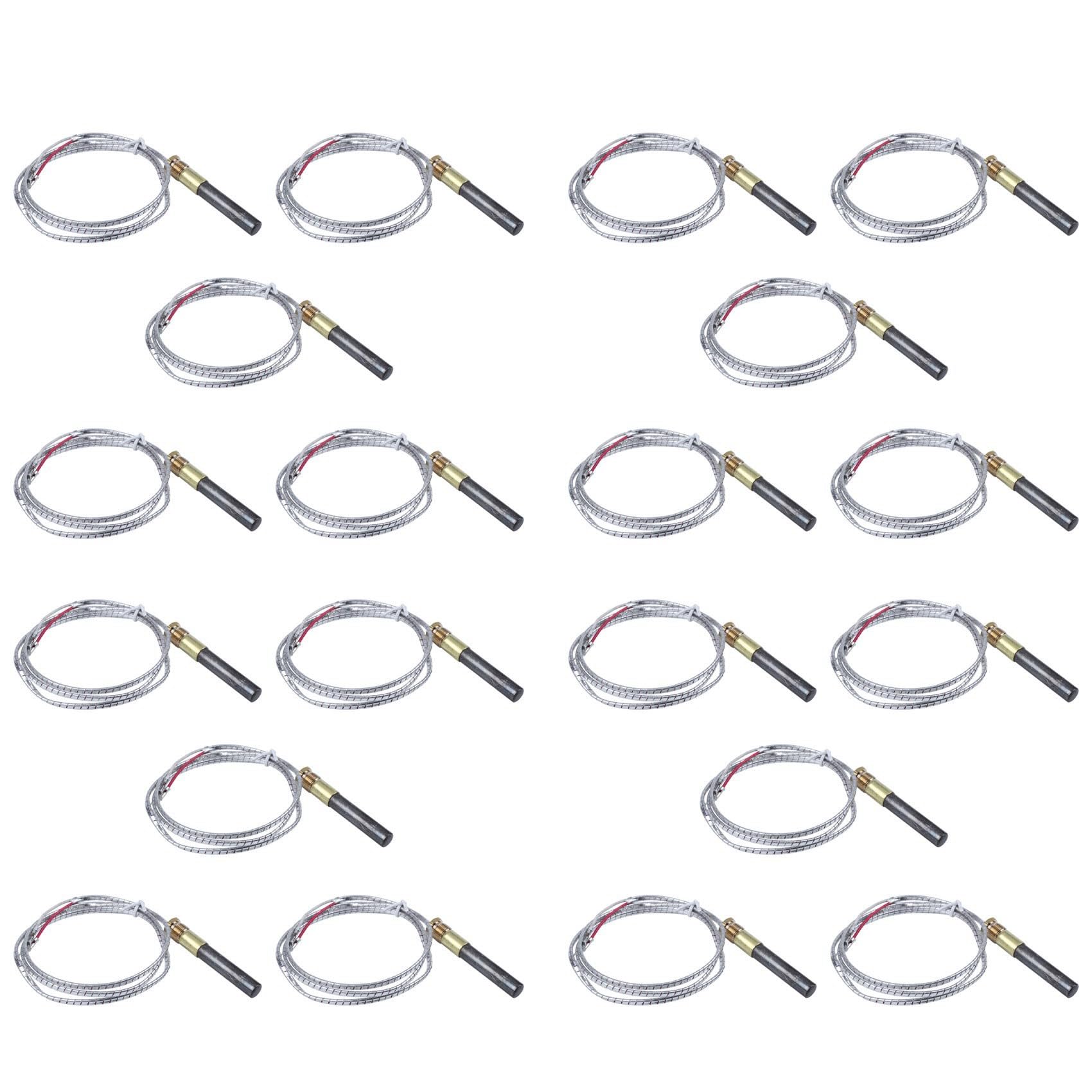 Hndhbfgrt 20Pcs Thermocouple Replacement Thermopile Generator for Gas Fireplace/Water Heater/Gas Fr