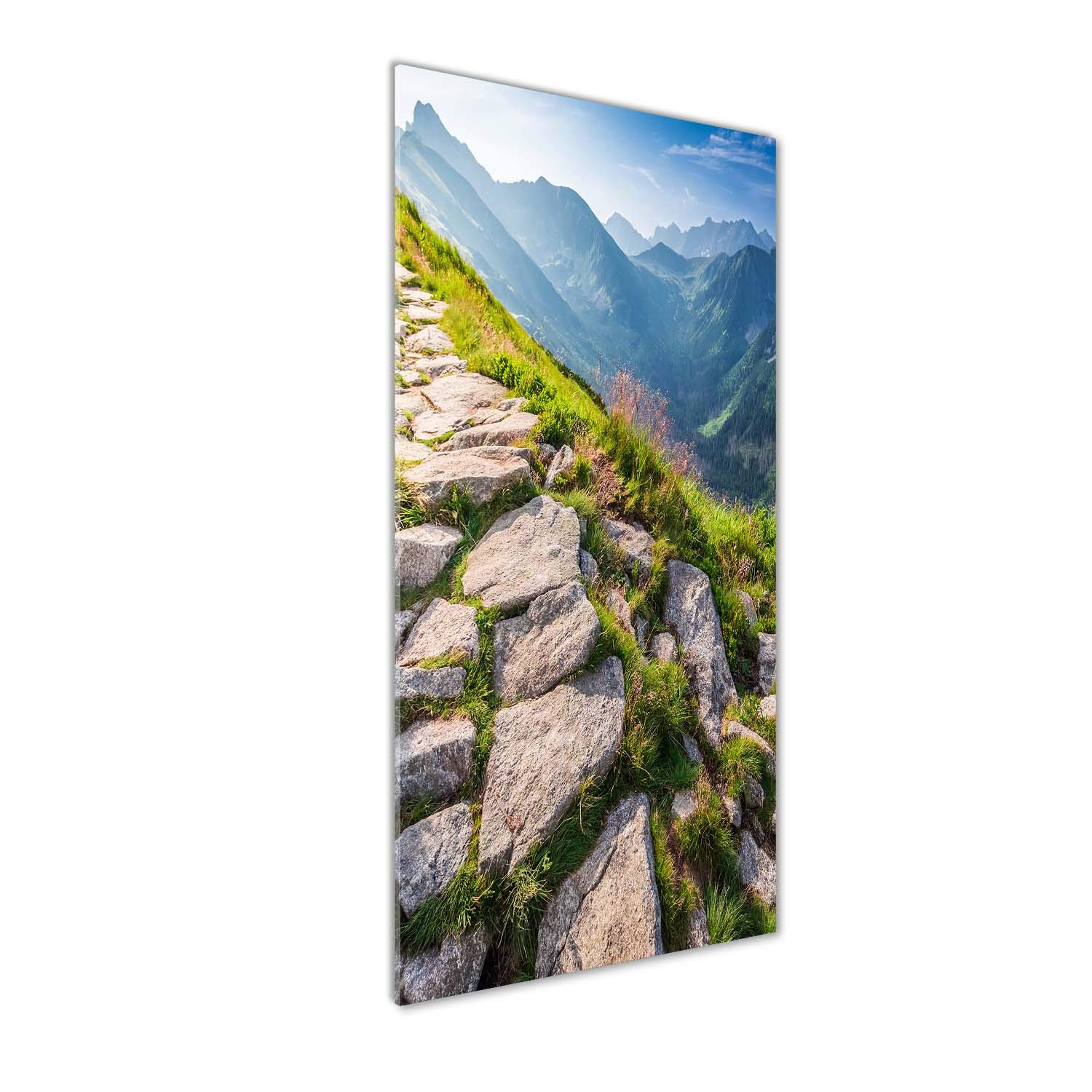 Tableaux pour la mur en verre acrylique Tulup 50x125 cm au motif de sentier de montagne