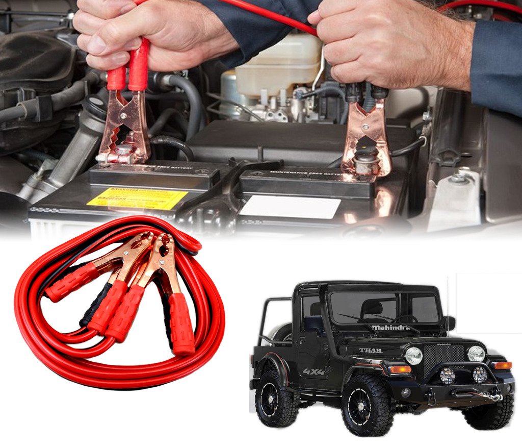 Auto Pearl Car 500 Amp Heavy Duty Jumper Booster Cables Anti Tangle Copper Core 6Ft for - Thar-image-23