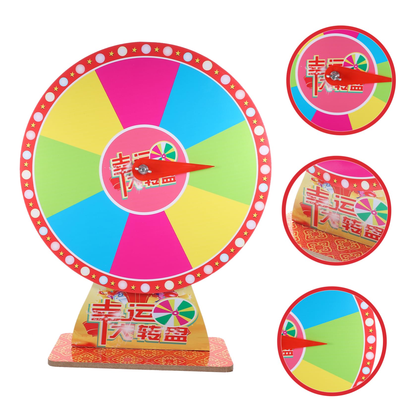 Ruleta Giratoria De Madera De 28 Cm Para Sorteos Y Fiestas – Juego Interactivo De 12 Ranuras Borrables, Ideal Para Noches Familiares, Recompensas Y Eventos