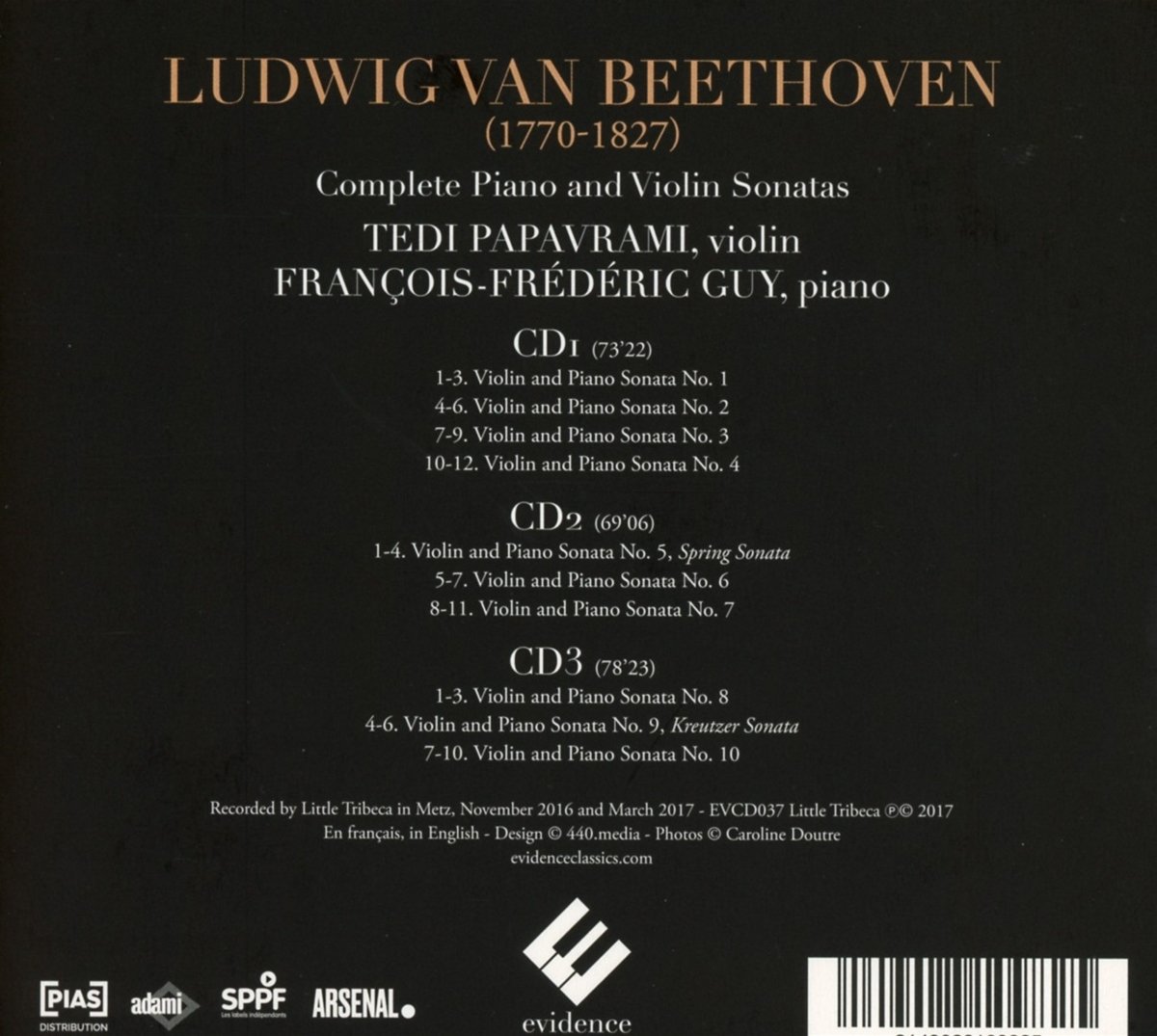 Complete Sonatas for Piano and Violin