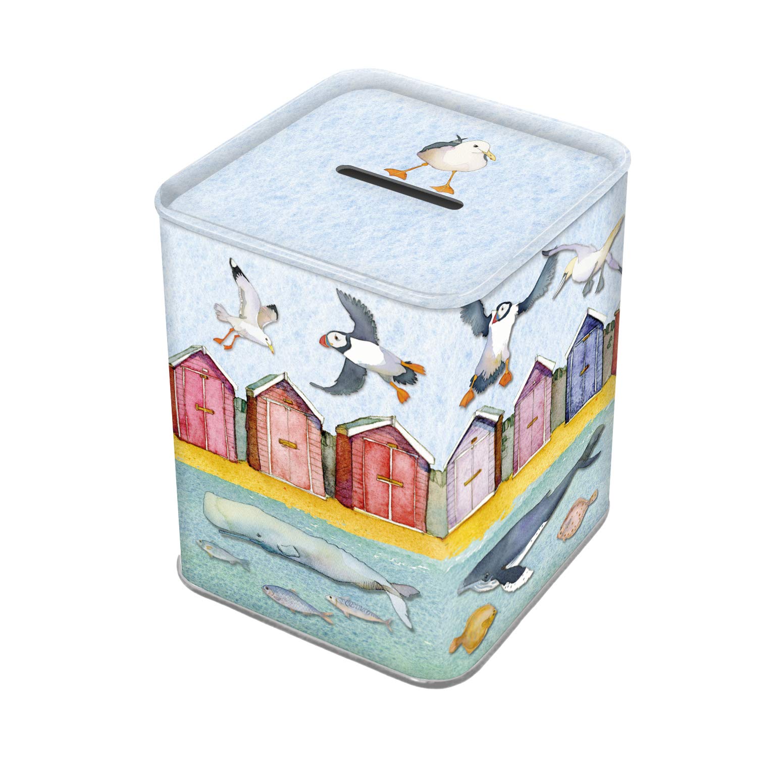 Emma Ball Piggy Bank Sealife Under the Sea Money Tin