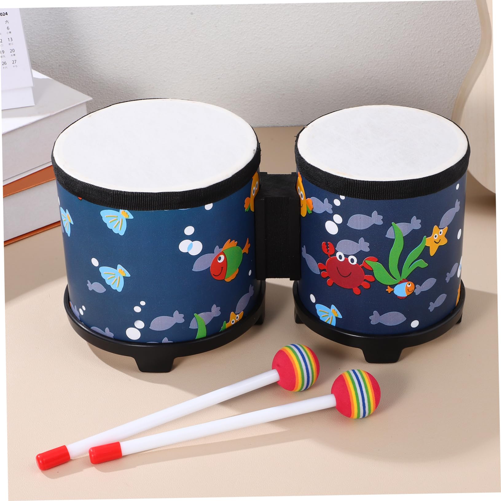 木製ボンゴ スティック付き Amazon | OFFSCH ドラムボンゴ 成人用打楽器 木製パーカッション