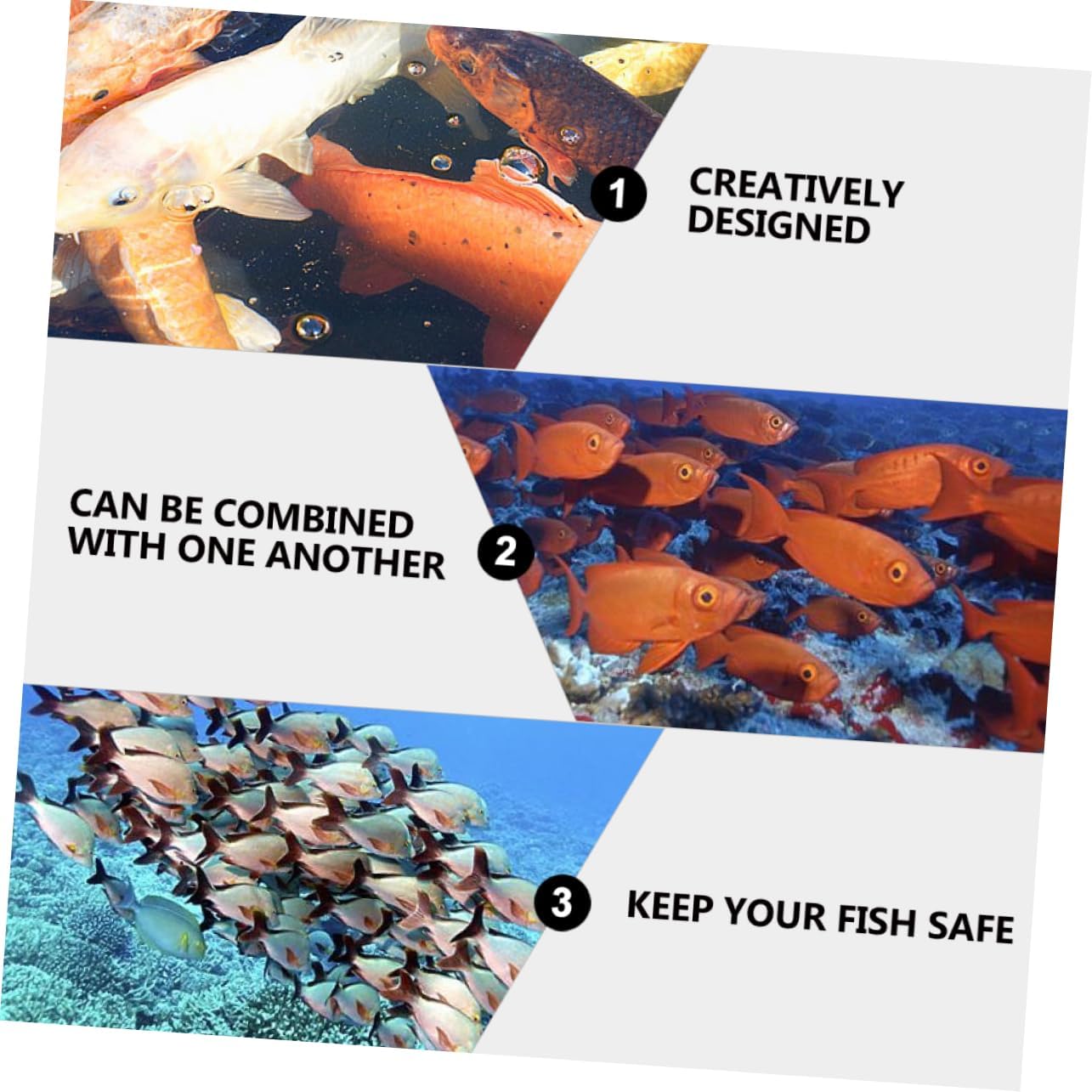 Generic 60個 池魚保護ネット PP製 &ndash; 鳥よけ 軽量浮き網 屋外池用 プラスチック製