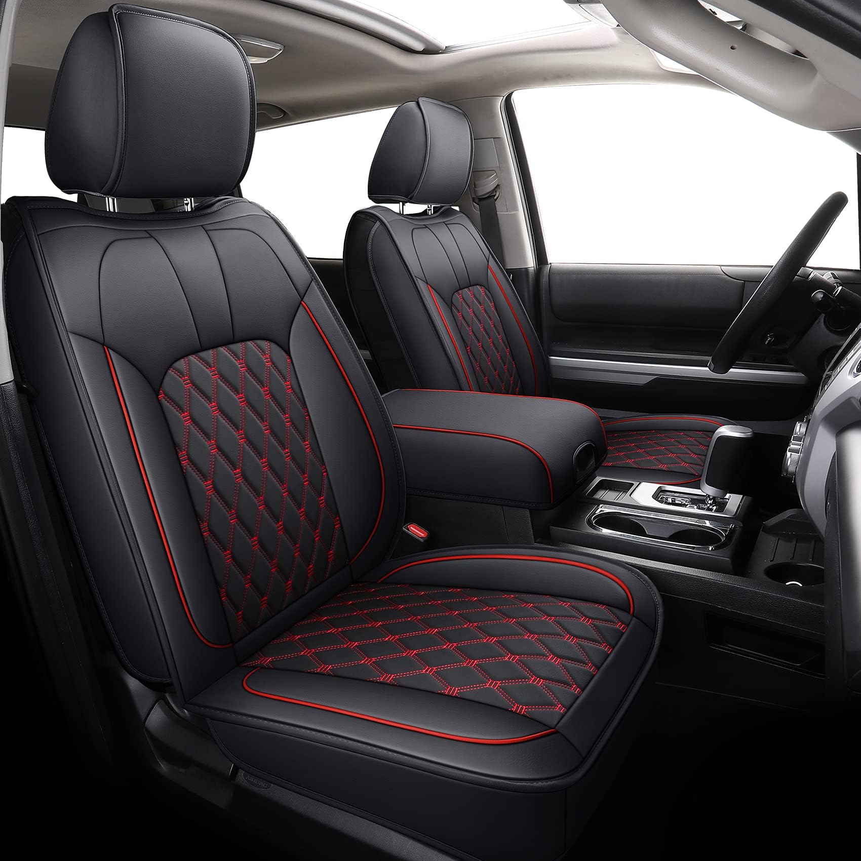 HKZ Custom Fit Tundra Seat Covers For Toyota Tundra 2022 2024 Crewmax Double Cab - View #3