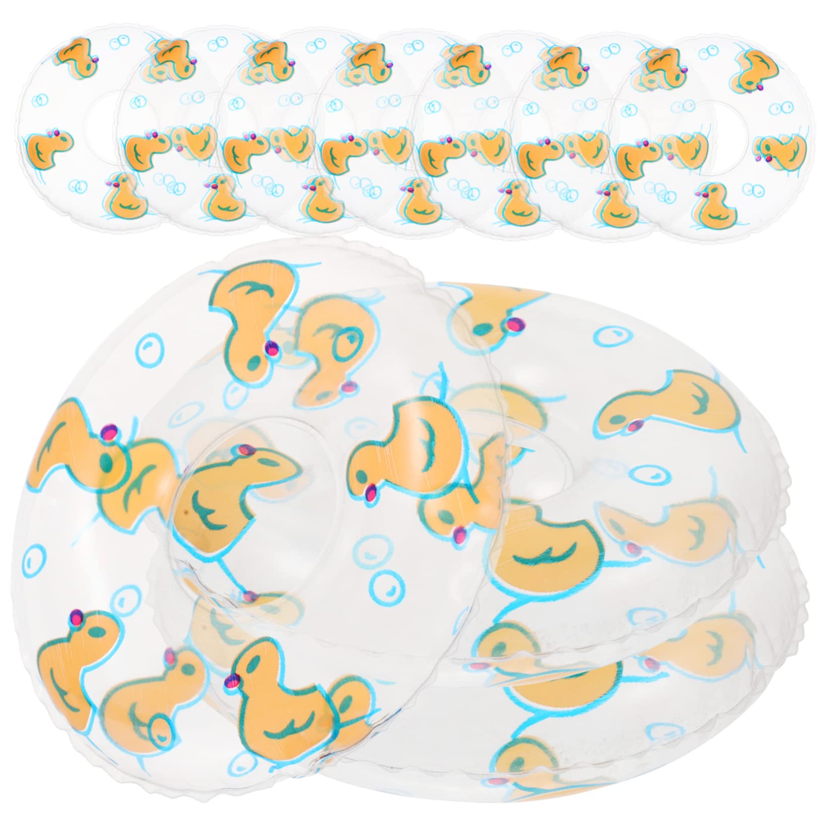 VANZACK 10pcs Adorable Mini Swim Rings for Mini House Small Swim Rings for Photography Props Decorative Accessories for DIY Layouts Lightweight and Compact