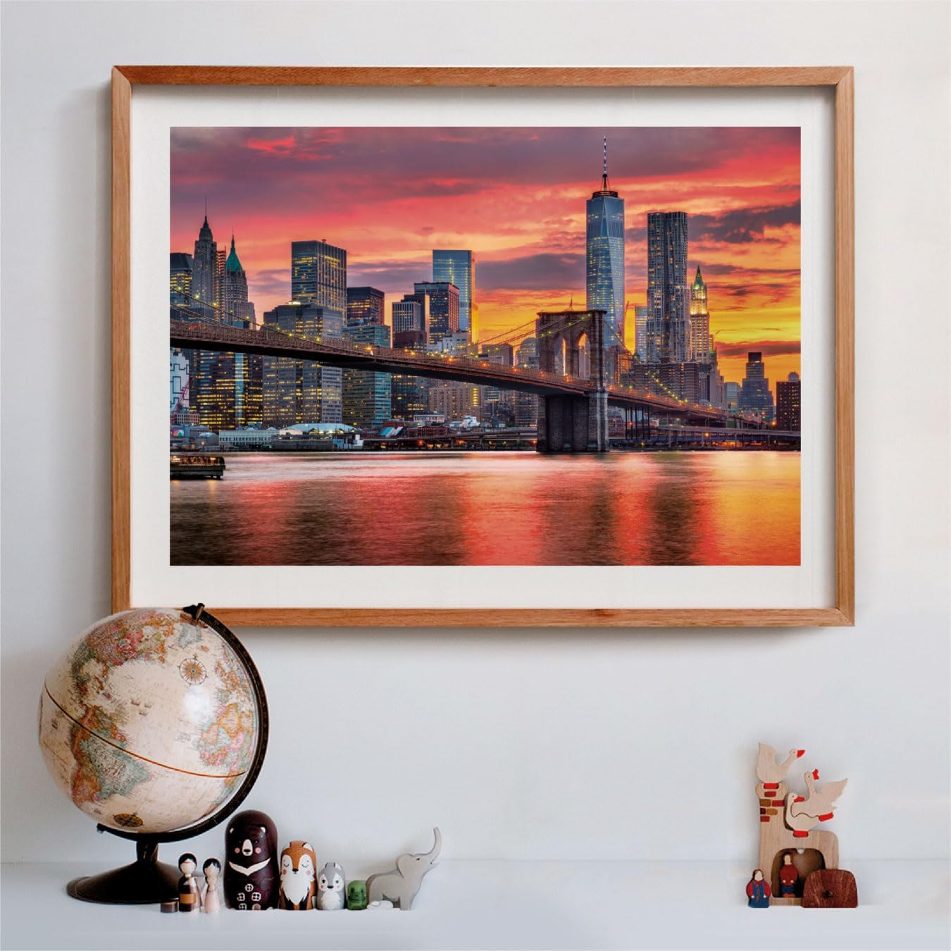 Clementoni Jigsaw Puzzle Collection - East River At Dusk 1500 Pieces - Poster Included, Puzzle for Adults 14-99 Years, Gift for Men/Women, Landscape, Made in Italy, 31712