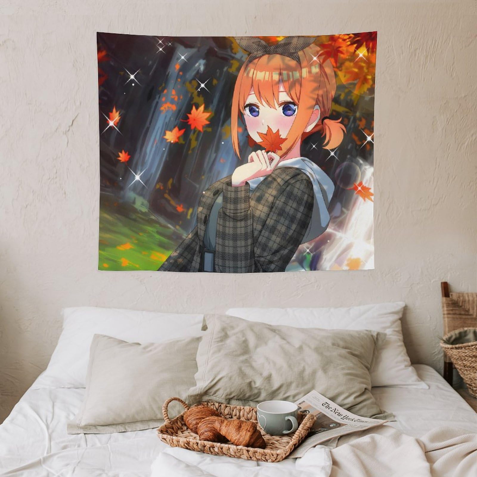 らいおんくま★カラーの花 タペストリー　壁掛け装飾 Amazon.co.jp: 五等分の花嫁 中野四葉 タペストリー 壁掛け 多