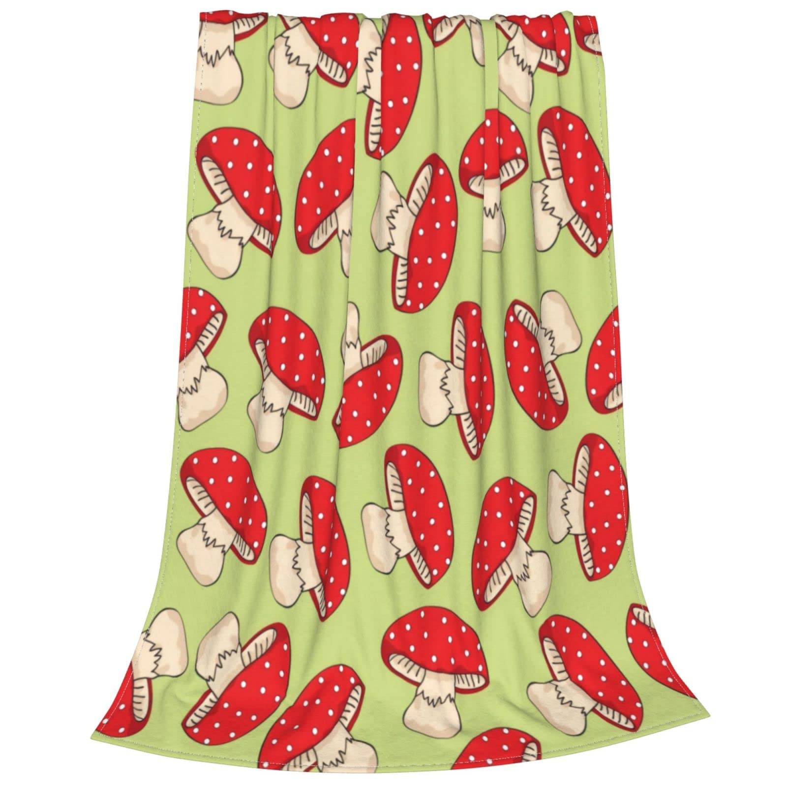 Coperta Morbida A Forma Di Fungo Cottagecore: 127x101 Cm, In Flanella, Regalo Per Amanti Dei Funghi