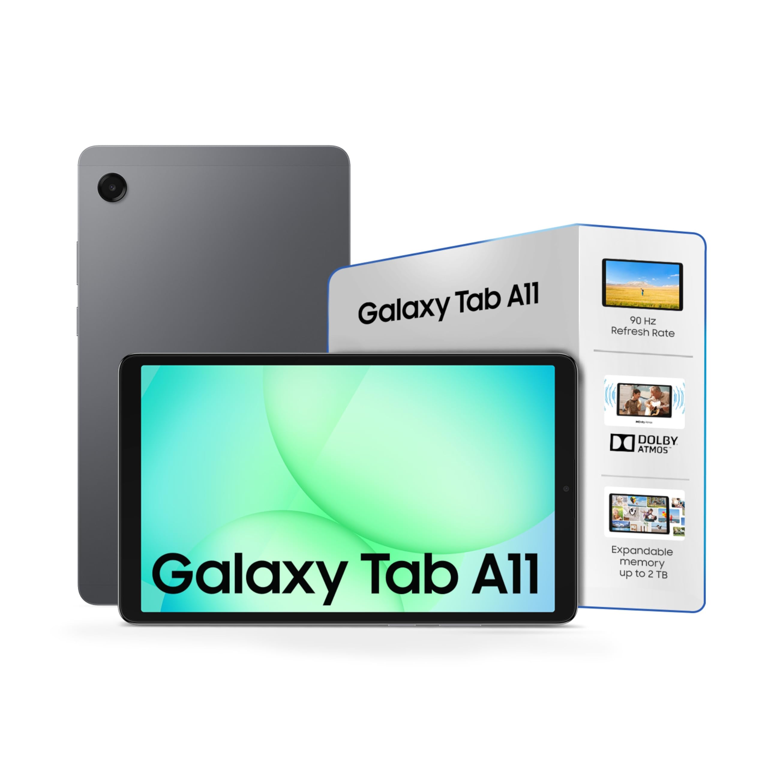 Samsung Galaxy Tab A11, 22.05 cm (8.7 inch) TFT LCD Display, 8 GB RAM, 128 GB Storage, Wi-Fi + 5G Tablet, Gray