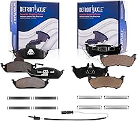 Vista 146 de Detroit Axle - Pastillas de freno para Pontiac Grand Prix 2005-2008, Buick LaCrosse Allure 2005-2009, pastillas de freno de cerámica con repuesto