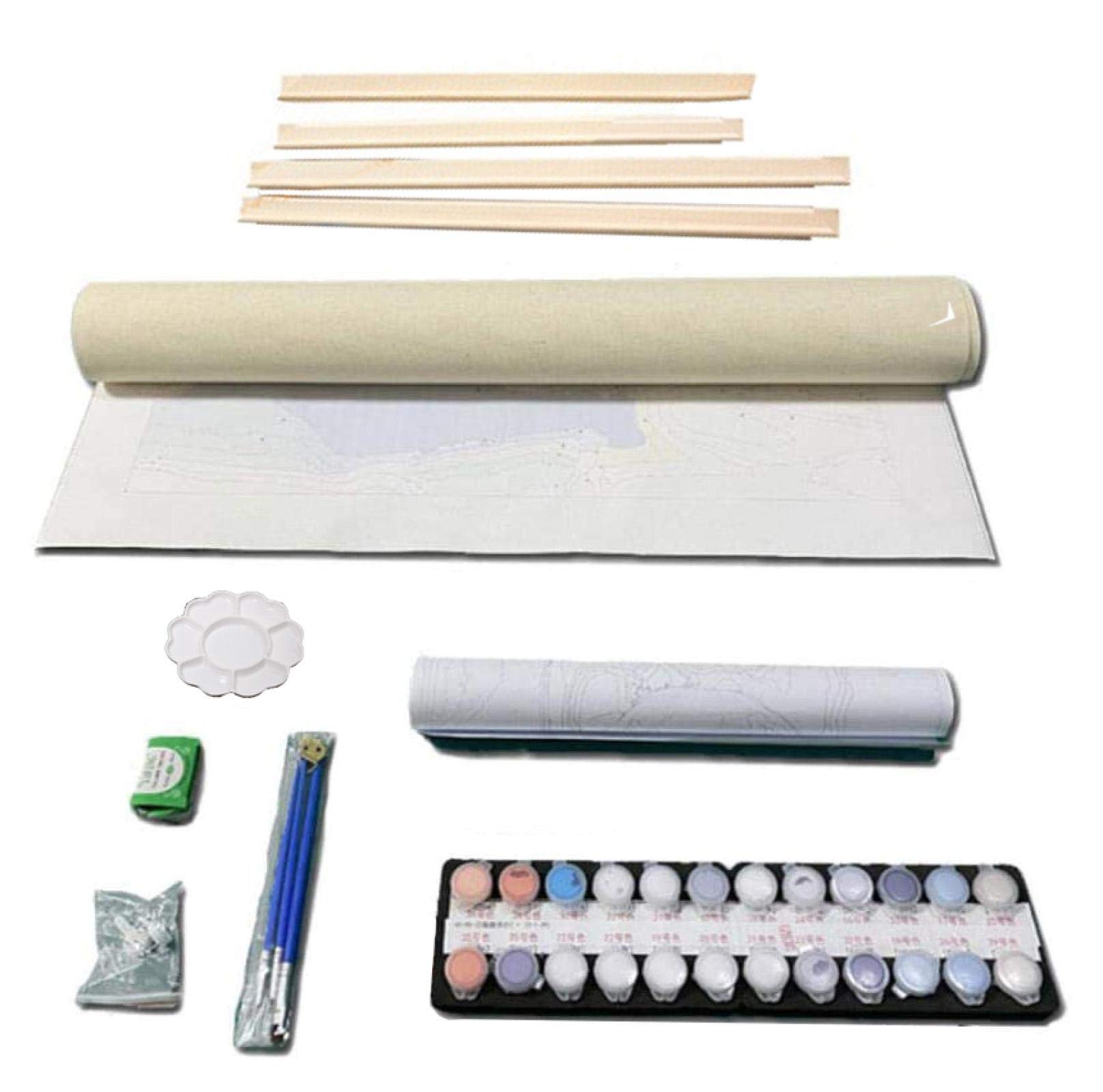 DIY PEINTURE DE L'HUILE PAR NUMÉROS KITS POUR ADULTES ÉLÉPHANT, PEINTURE DE TOUVAS POUR 2016